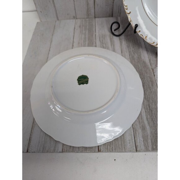 Vintage BOHEMIAN Fine China Set of 3 Salad Plates Czechoslovakia BOH53 - Picture 5 of 11